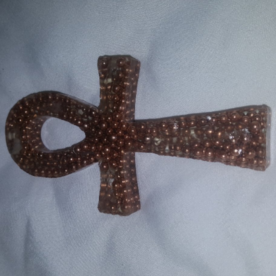 Copper & Quartz Ankh